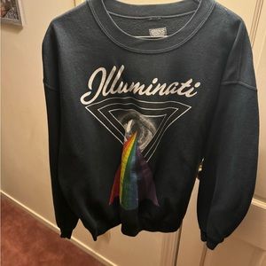 Illuminati Side of the Moon - Crewneck - L - Worn